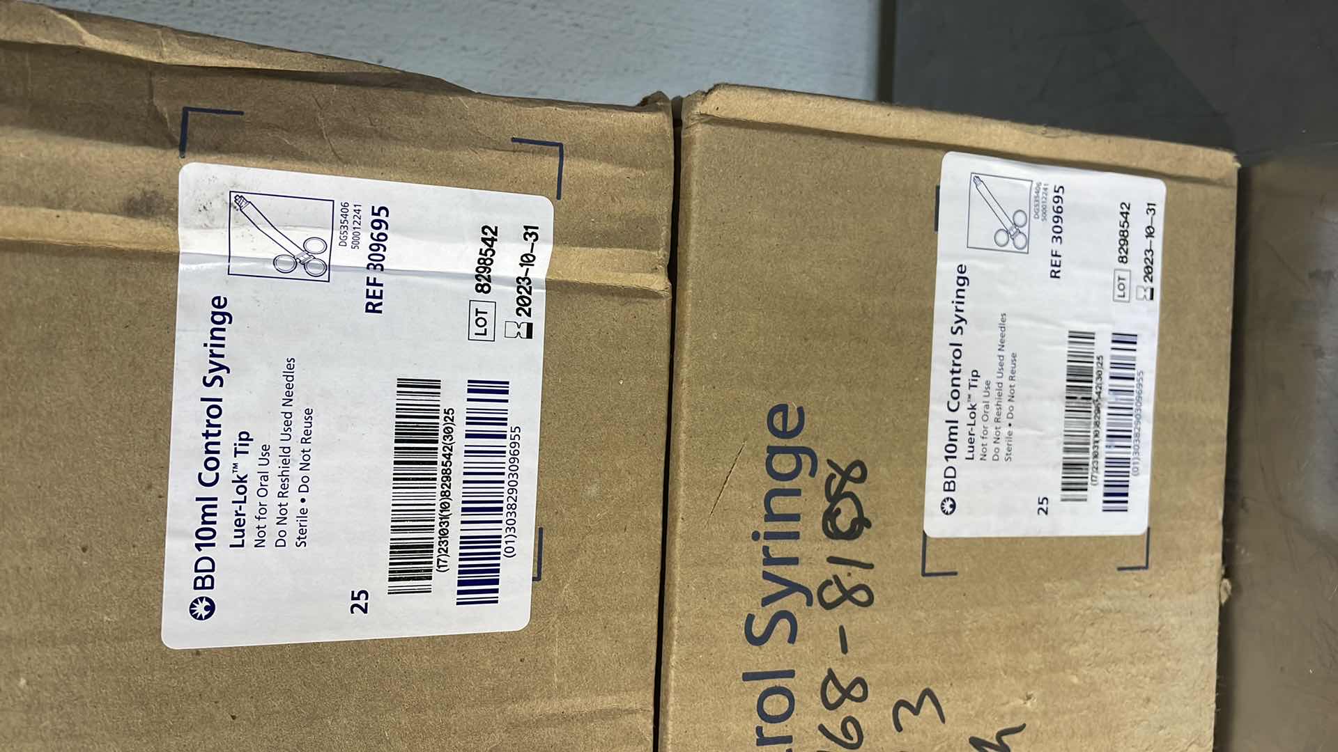 Photo 1 of BD CONTROL SYRINGE 10ML EXP 10/31/23 (100)