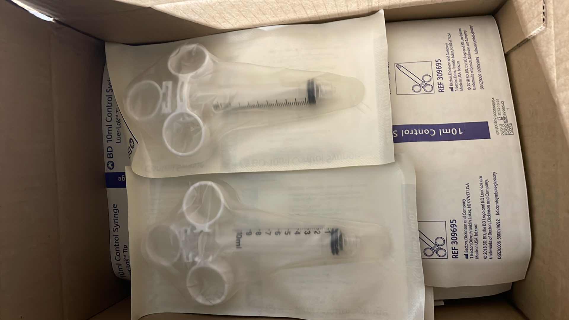Photo 1 of BD CONTROL SYRINGE 10ML EXP 10/31/23 (100)