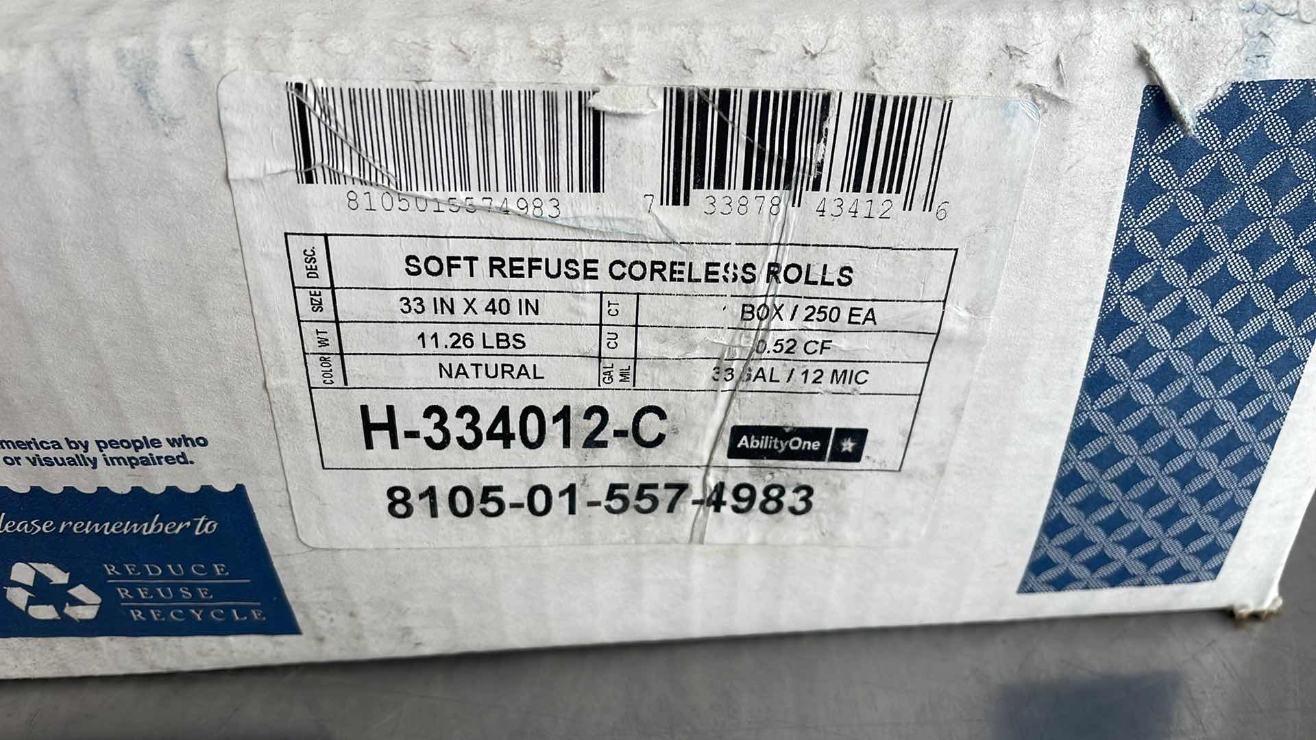 Photo 1 of ENVISION PROPERFORMANCE TRASH BAGS 33GAL 250CT