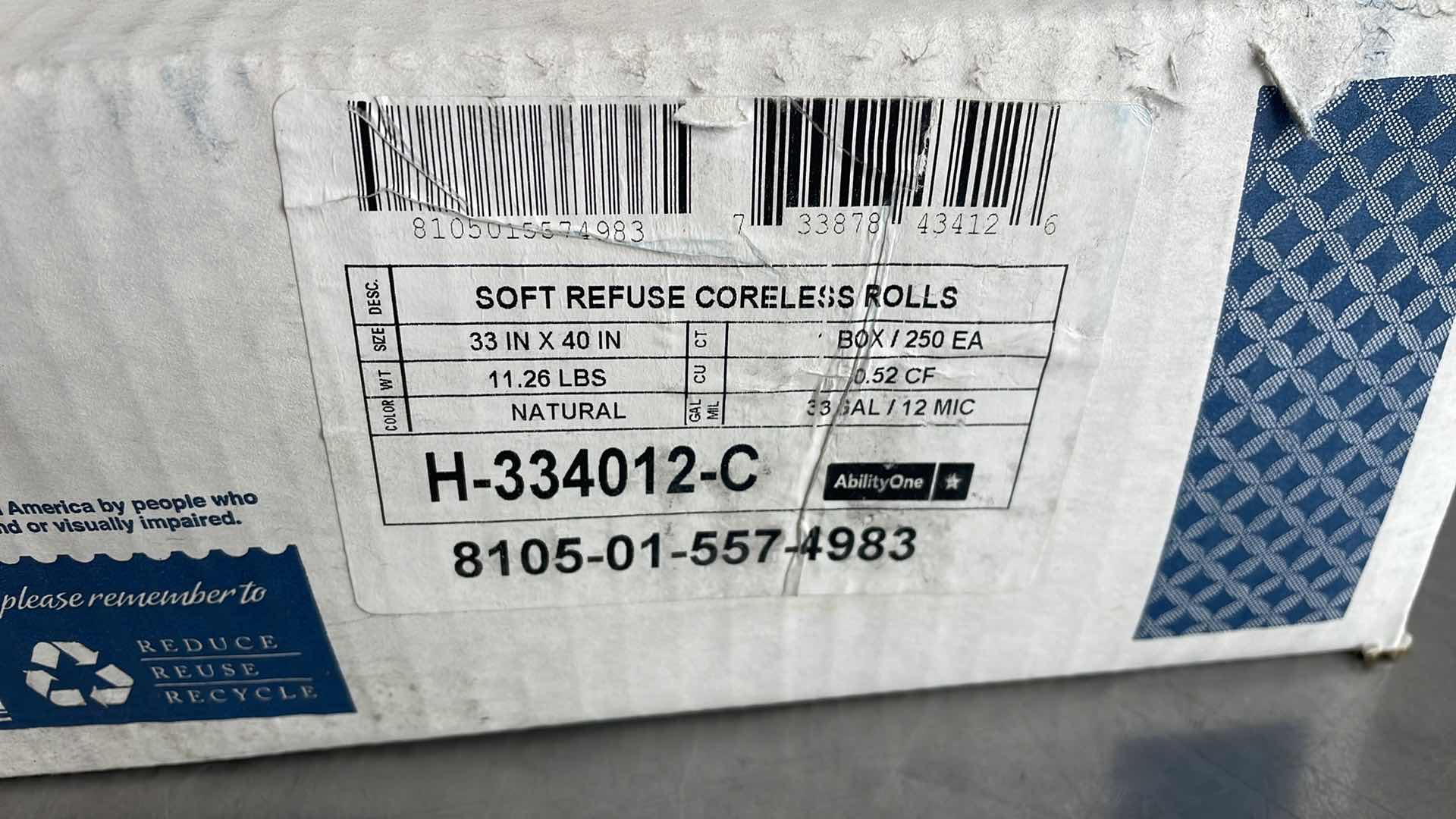 Photo 1 of ENVISION PROPERFORMANCE TRASH BAGS 33GAL 250CT