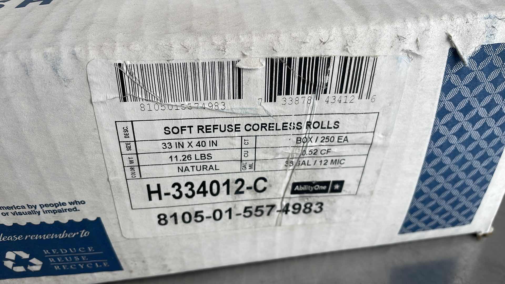 Photo 1 of ENVISION PROPERFORMANCE TRASH BAGS 33GAL 250CT