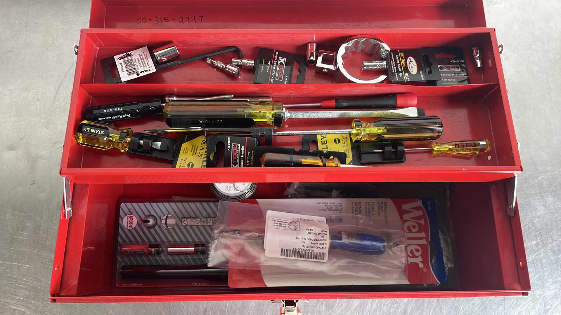 Photo 1 of TOOL BOX WITH CONTENTS 18” x 7” H8”