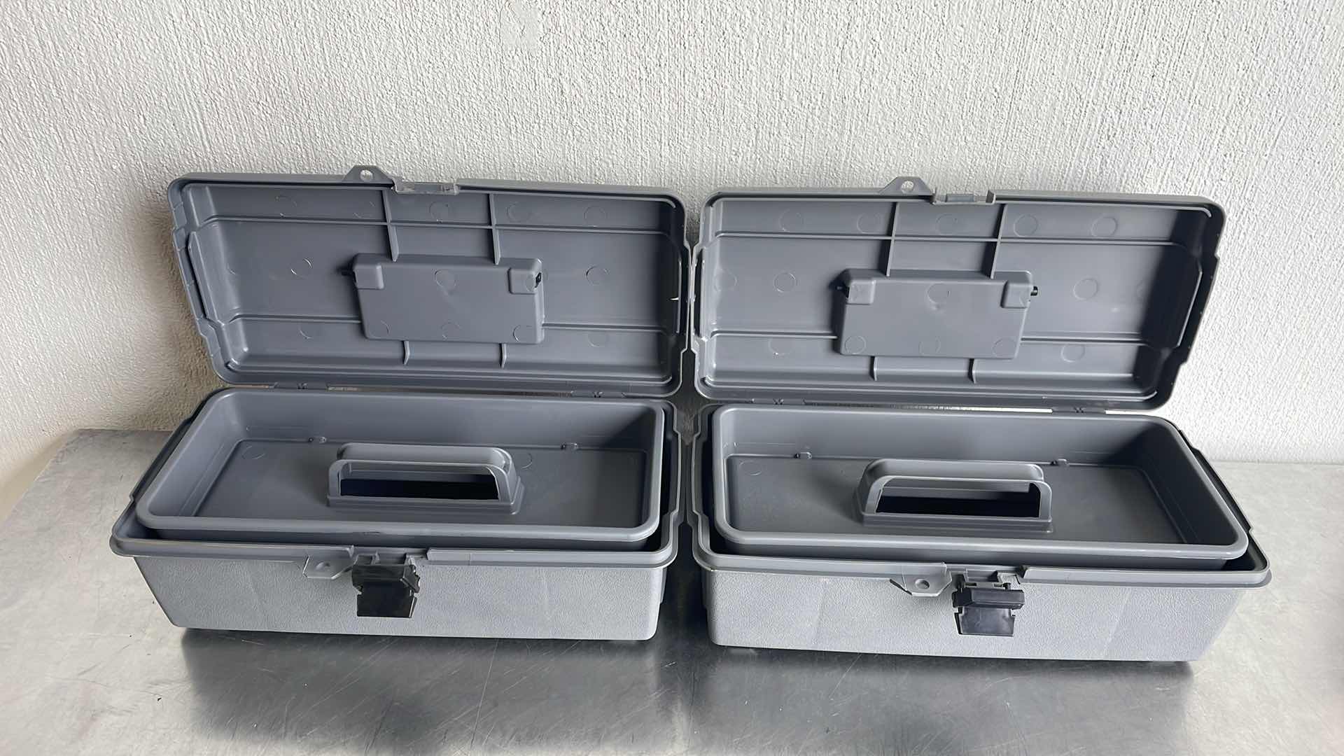 Photo 1 of 14” BRUTE CABINET PLASTIC TOOL CABINET BOX (2)