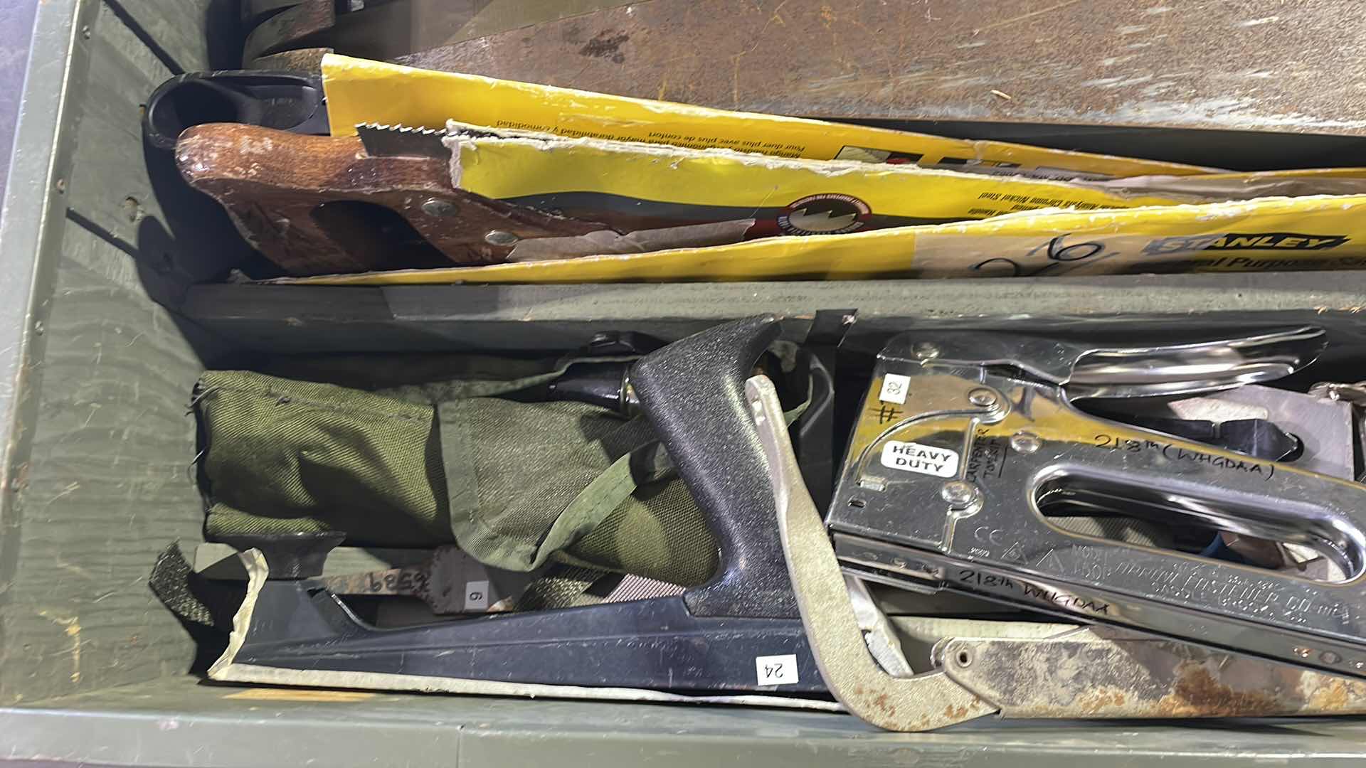 Photo 1 of CARPENTER EQUIPMENT SET 32” X 16” H9” WITH CONTENTS