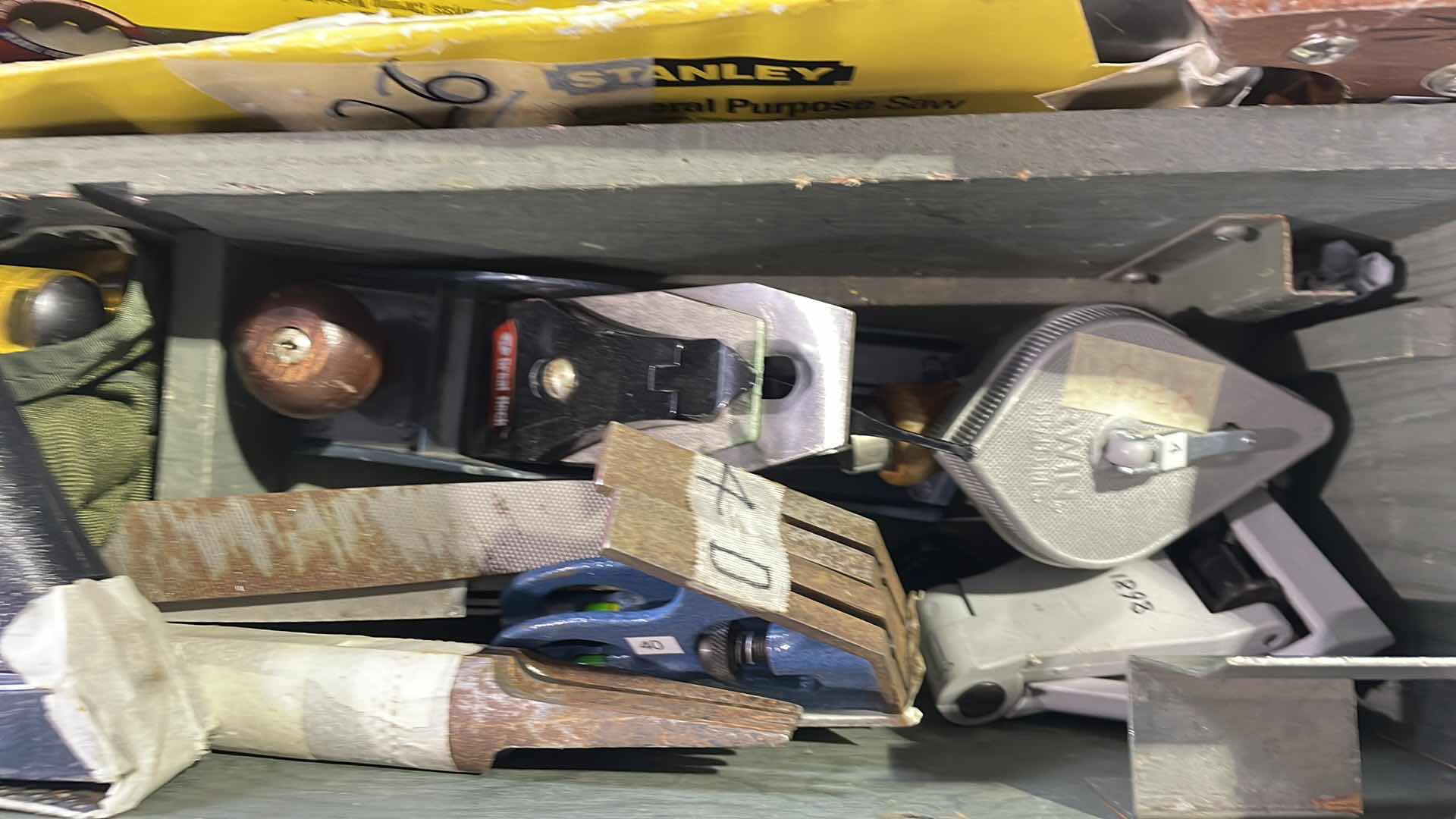 Photo 1 of CARPENTER EQUIPMENT SET 32” X 16” H9” WITH CONTENTS