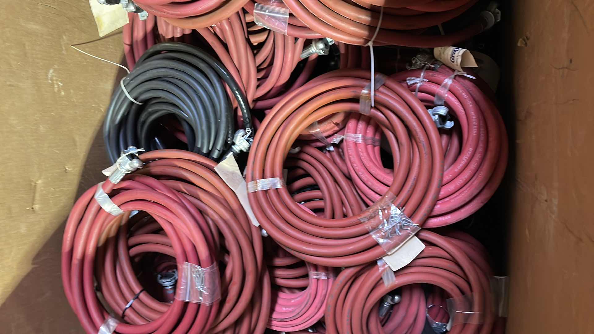 Photo 1 of 1/2” QUICK CONNECT AIR HOSES NON METALLIC 25’ SECTIONS UNKNOWN QUANTITY