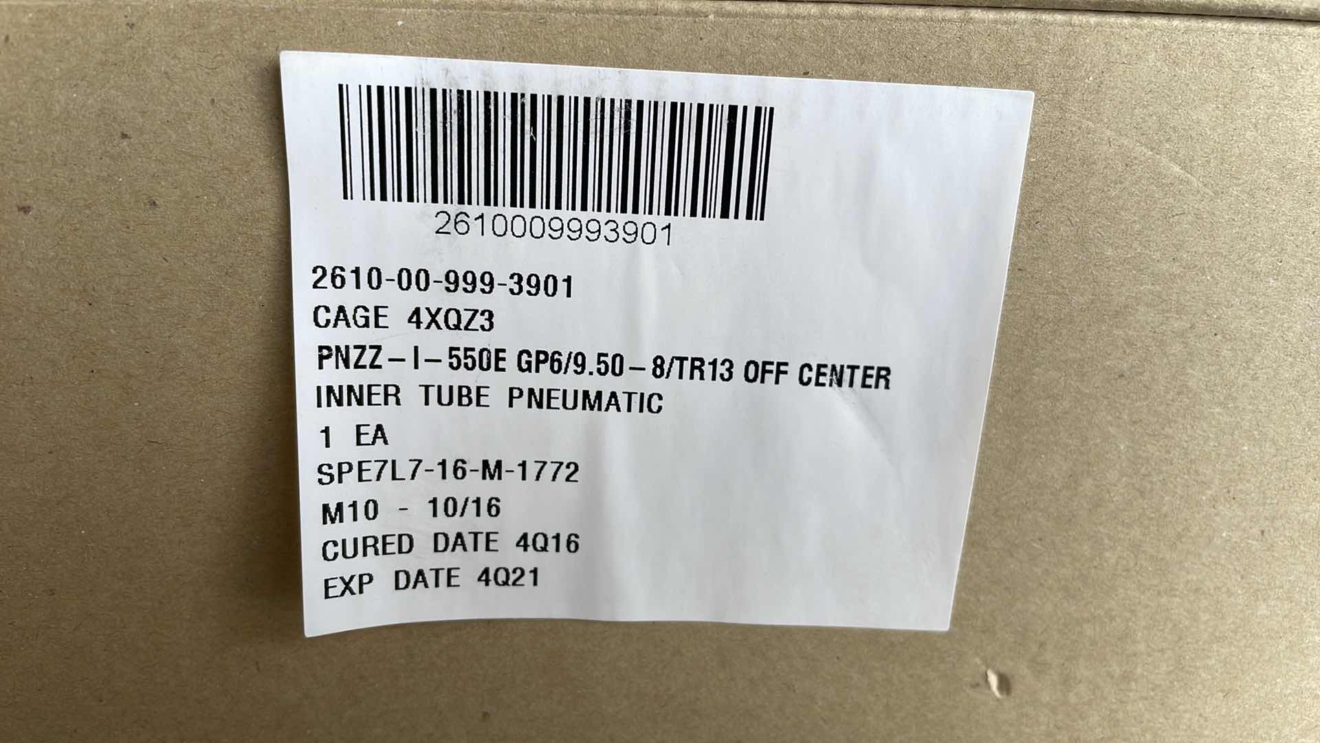 View 3 of INNER TUBE PNEUMATIC GP6/9.50-8/TR13 OFF CENTER (7)