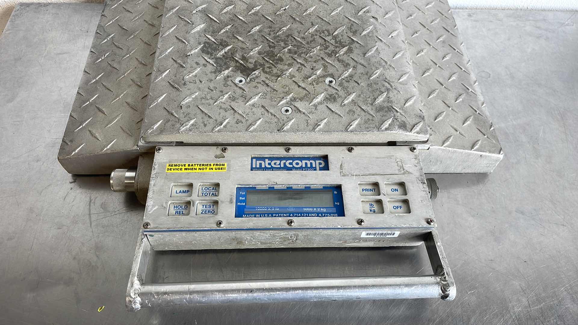 Photo 1 of INTERCOMP WHEEL LOAD WEIGHER MODEL PT300 UNABLE TO TEST NEEDS BATTERIES