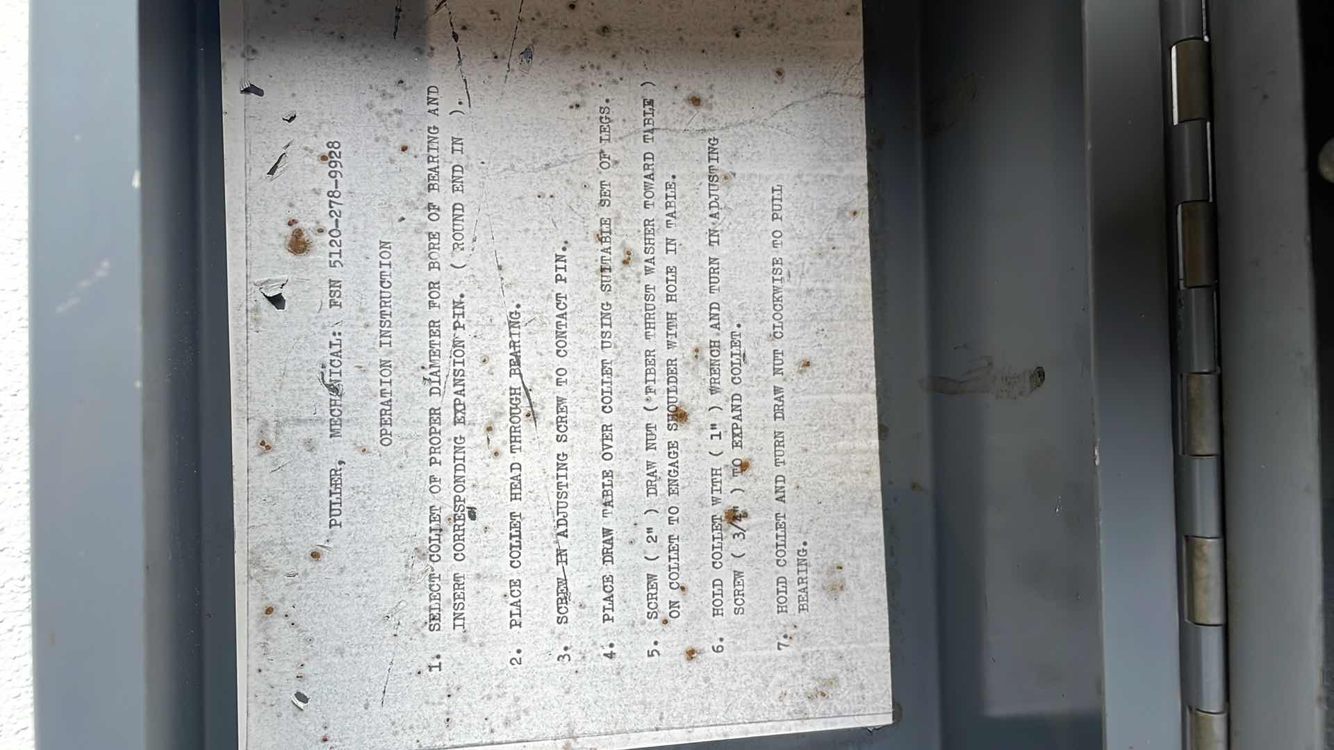 Photo 1 of UNIVERSAL BEARING PULLER SET