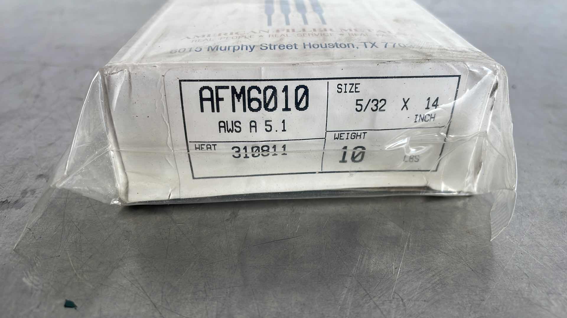 Photo 1 of AMERICAN FILLER METALS ELECTRODE AFM6010 5/32 X 14” 10LBS