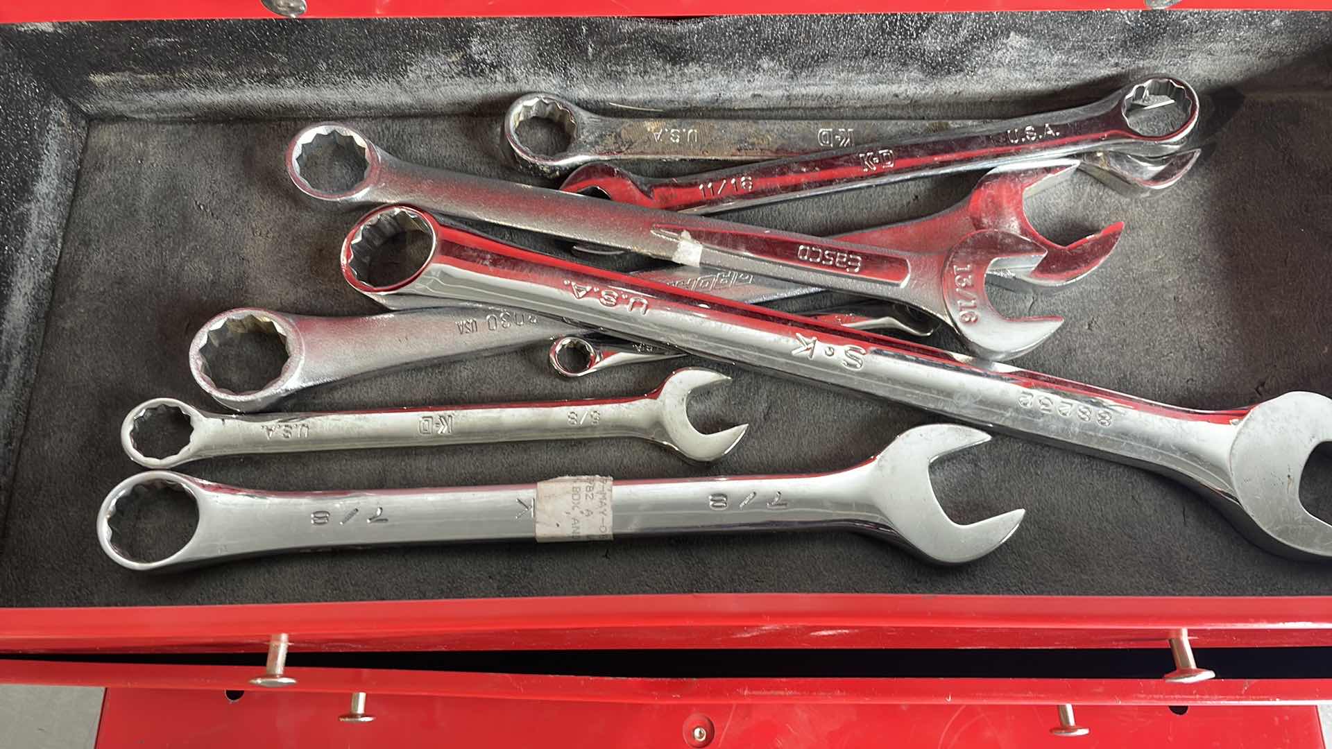 Photo 1 of TOOL BOX WITH CONTENTS 21” X 9” H14” MISSING KEYS