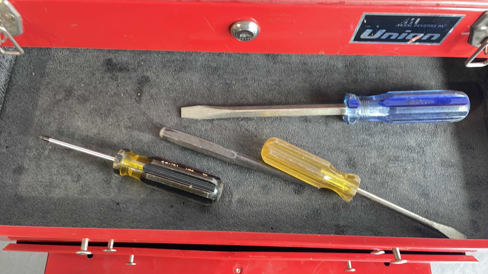 Photo 1 of TOOL BOX WITH CONTENTS 21” X 9” H14” MISSING KEYS