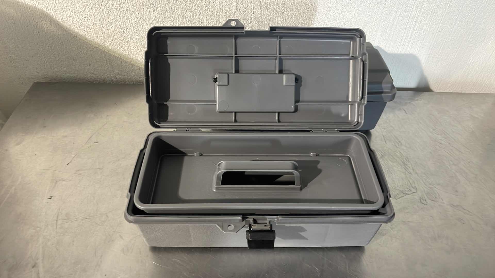 Photo 1 of 14” BRUTE CABINET PLASTIC TOOL CABINET BOX (2)