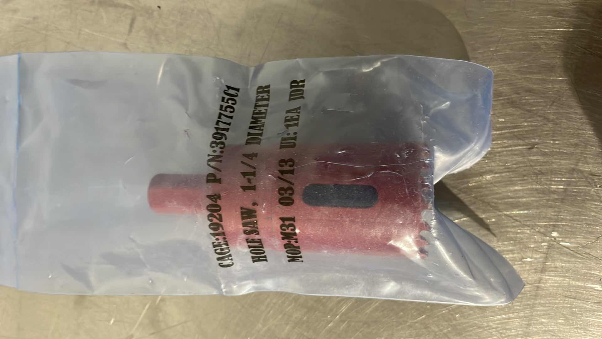 Photo 1 of MORSE TAC20 HOLE SAW, BI-METAL, SAW DIA 1-1/4" 4XJ45 (R) (4)