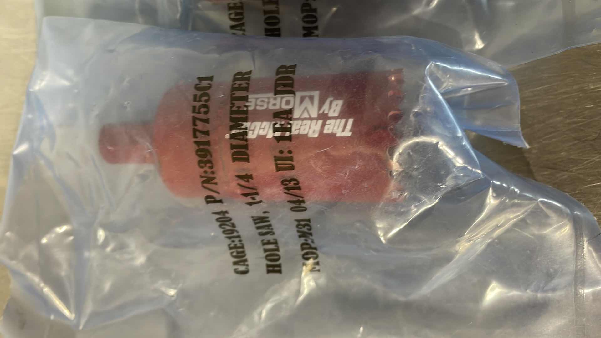 Photo 1 of MORSE TAC20 HOLE SAW, BI-METAL, SAW DIA 1-1/4" 4XJ45 (R) (4)