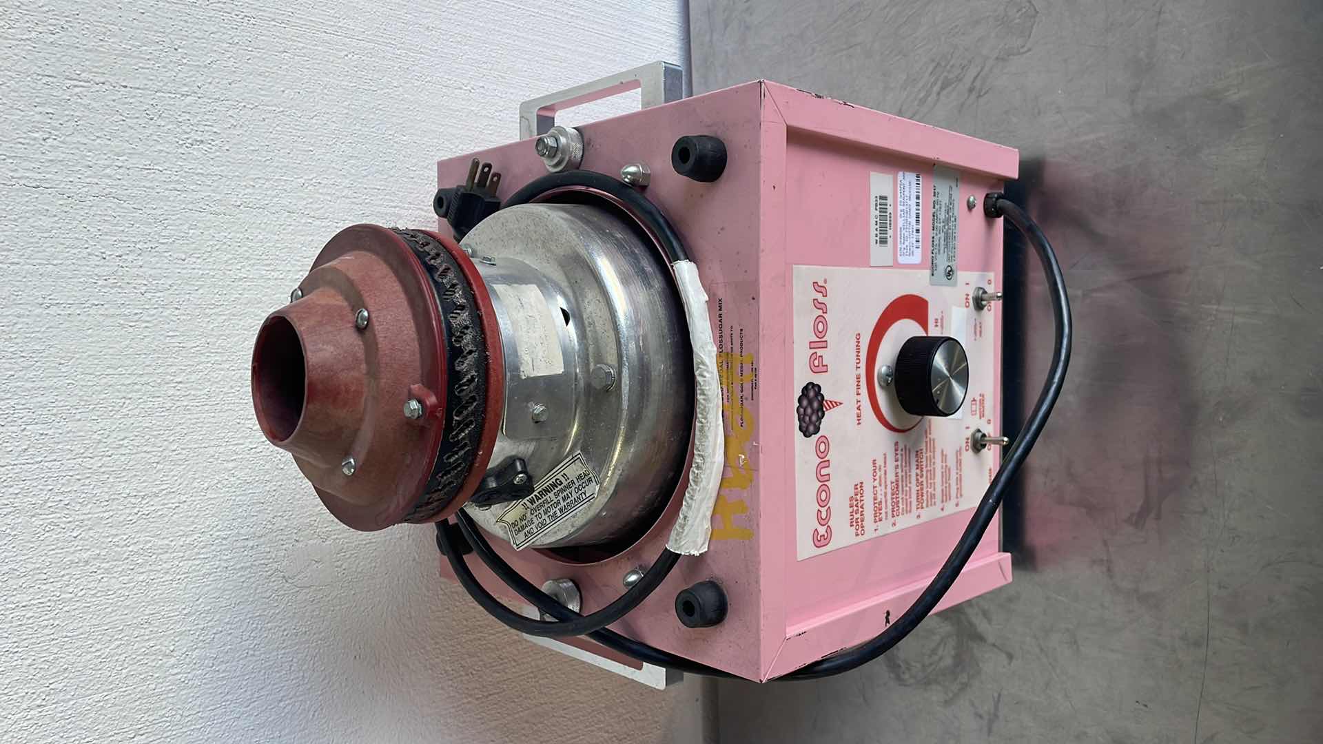 Photo 1 of COTTON CANDY MACHINE POWERS ON AND TURNS SOLD AS IS