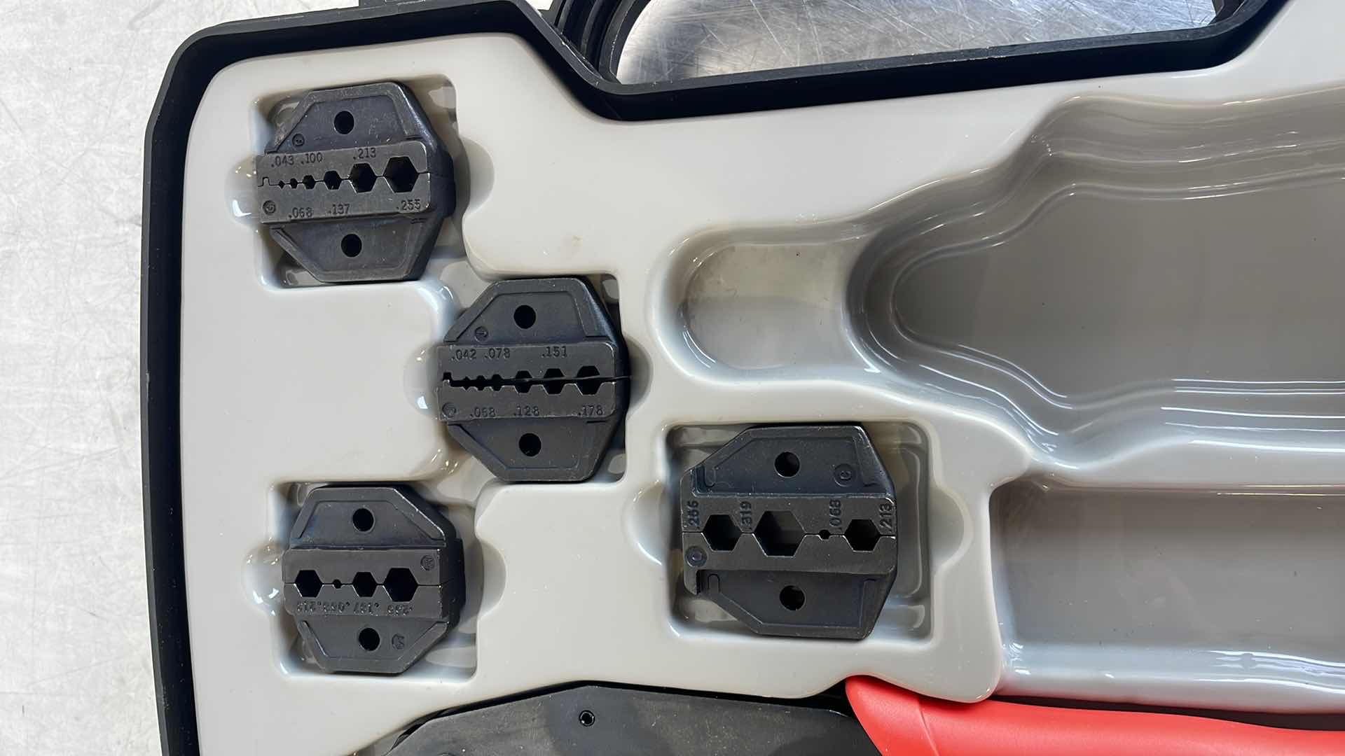 Photo 1 of COAXIAL CRIMP KIT MISSING A FEW PIECES