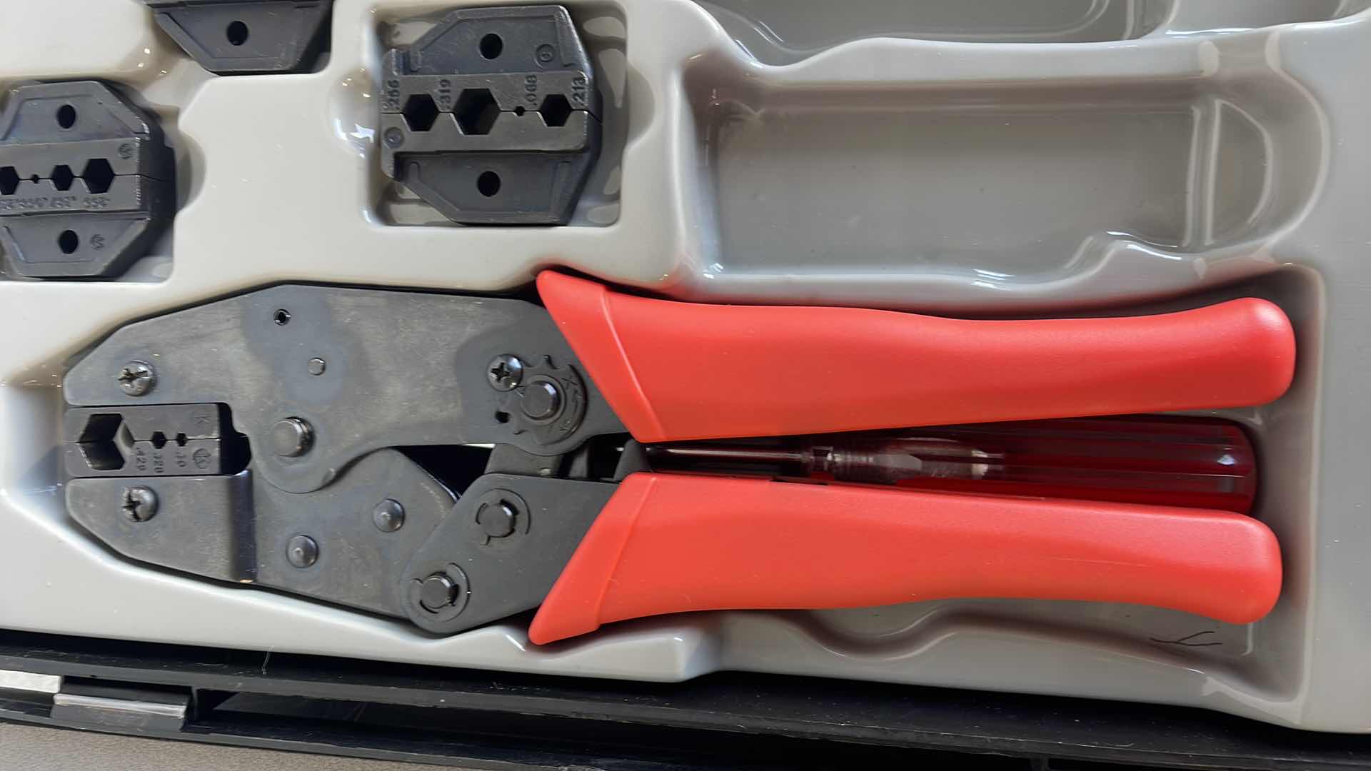 Photo 1 of COAXIAL CRIMP KIT MISSING A FEW PIECES