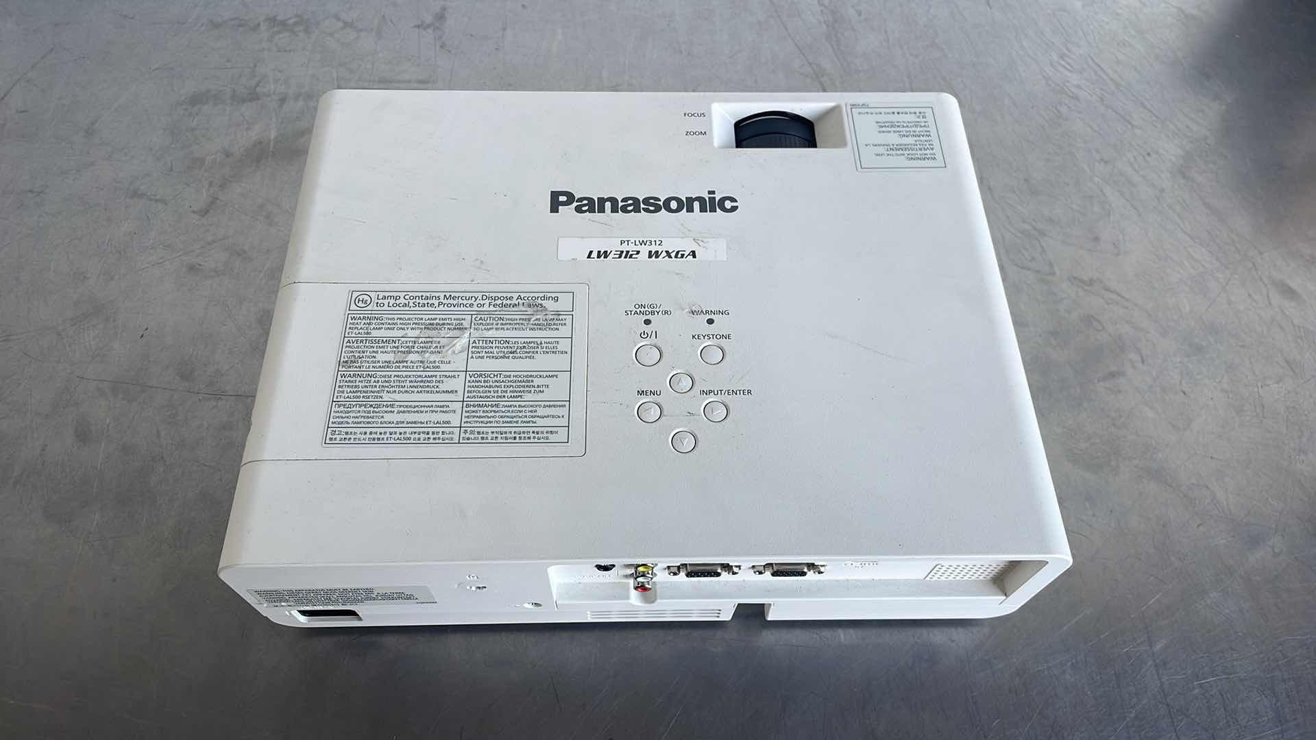 Photo 1 of PANASONIC PT-LW312 LCD PROJECTOR