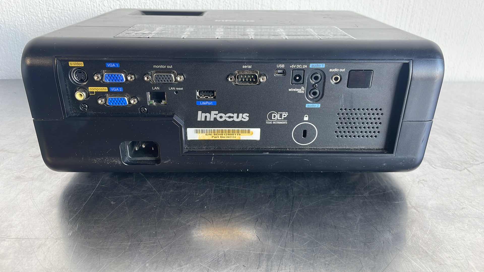 Photo 2 of INFOCUS IN2114 DLP PROJECTOR MODEL M2100