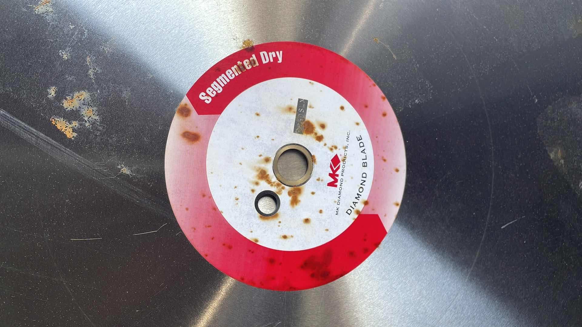 Photo 1 of MK DIAMOND PRODUCTS 24” DIAMOND BLADE DRY SAW BLADE .145” BLADE WIDTH (2) CONCRETE