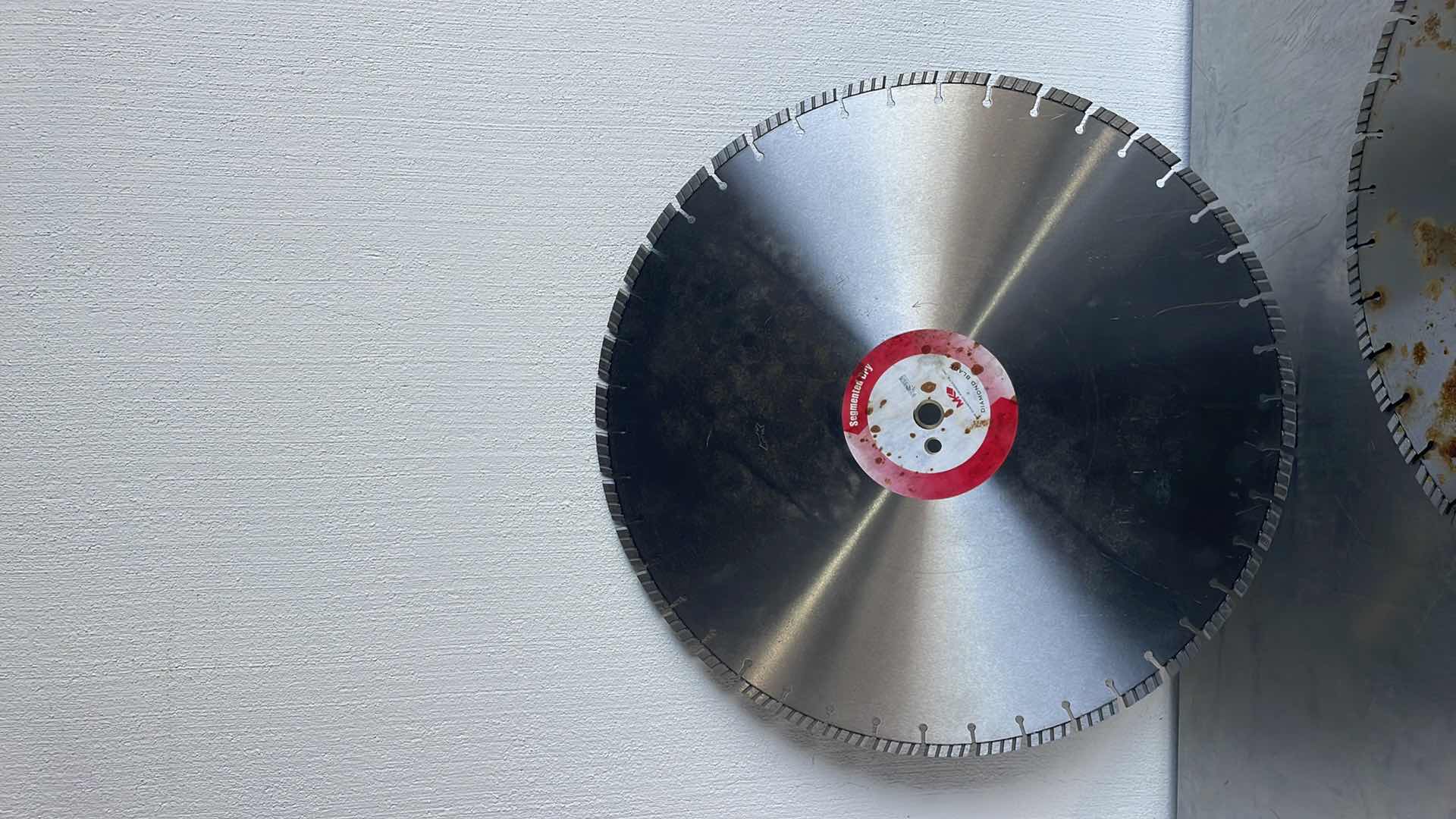 Photo 1 of MK DIAMOND PRODUCTS 24” DIAMOND BLADE DRY SAW BLADE .145” BLADE WIDTH (2) CONCRETE