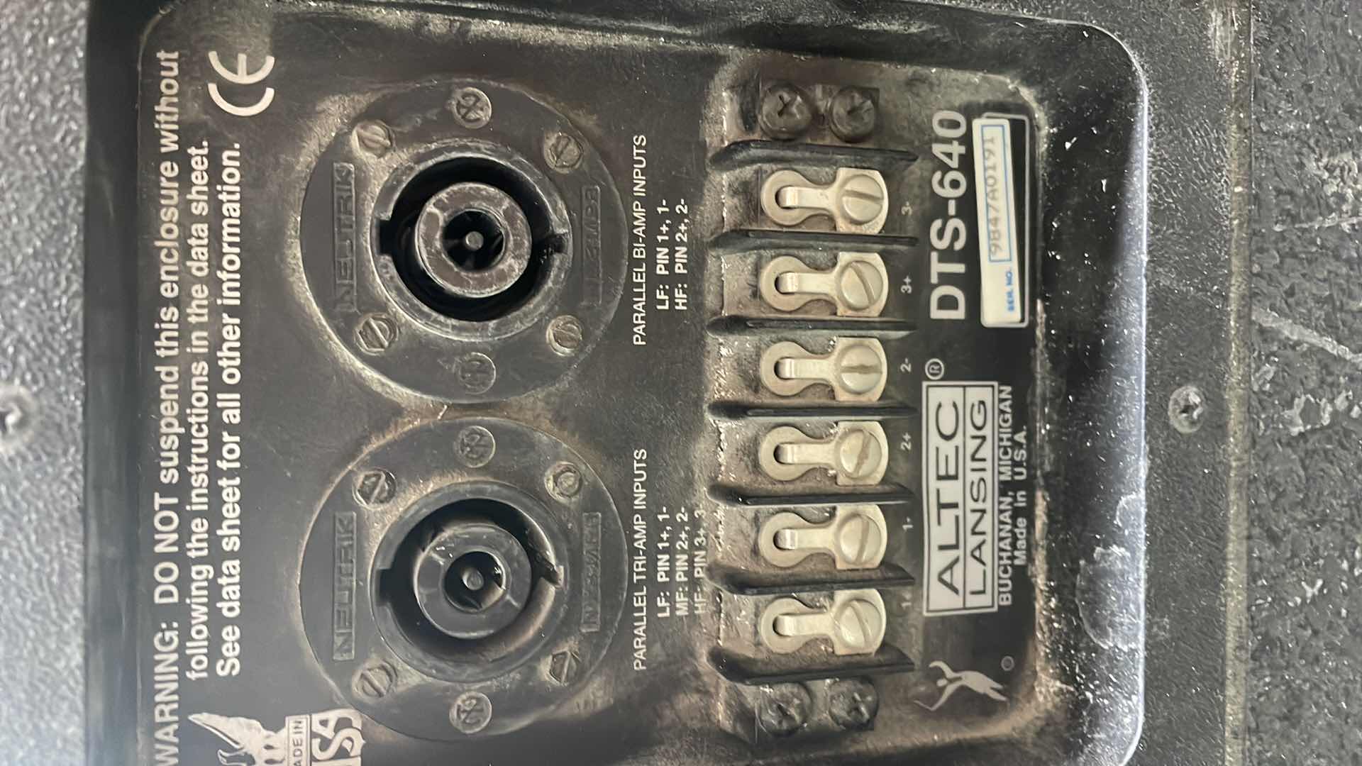 Photo 1 of ALTEC LANSING DTS-640 DUPLEX LOUDSPEAKERS UNTESTED (4)