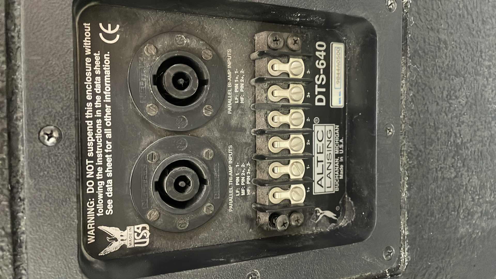 Photo 1 of ALTEC LANSING DTS-640 DUPLEX LOUDSPEAKERS UNTESTED (4)