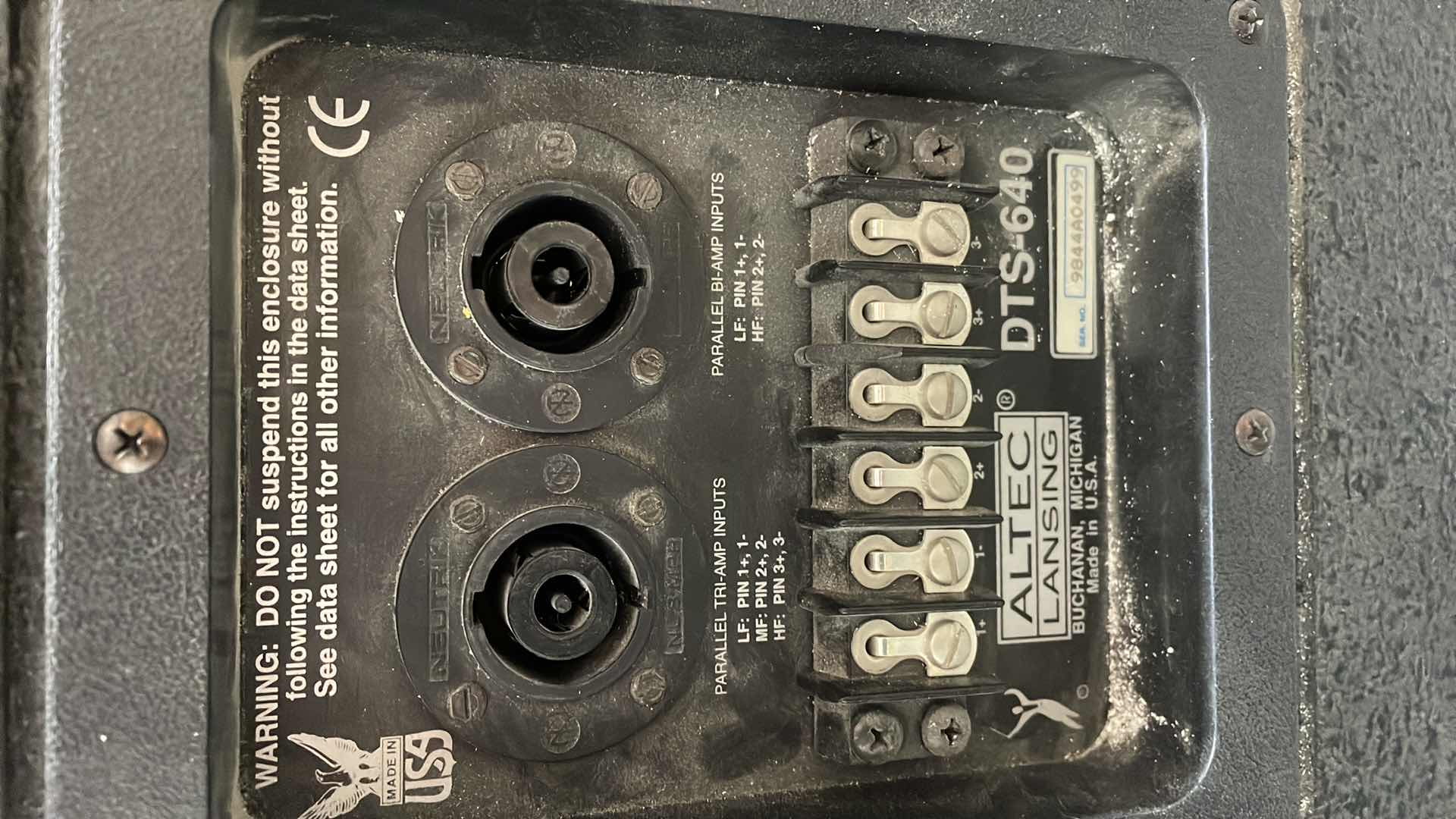 Photo 1 of ALTEC LANSING DTS-640 DUPLEX LOUDSPEAKERS UNTESTED (4)