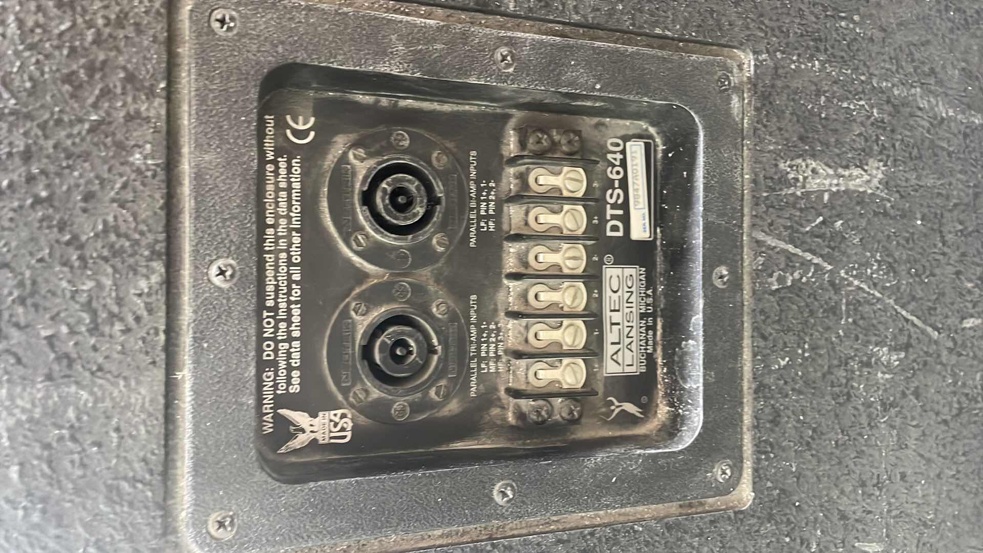 Photo 1 of ALTEC LANSING DTS-640 DUPLEX LOUDSPEAKERS UNTESTED (4)