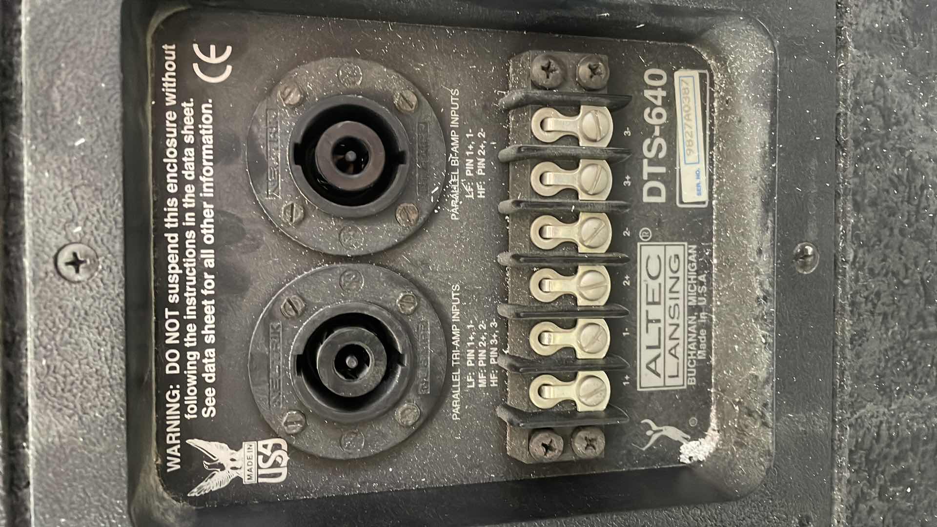 Photo 1 of ALTEC LANSING DTS-640 DUPLEX LOUDSPEAKERS UNTESTED (4)