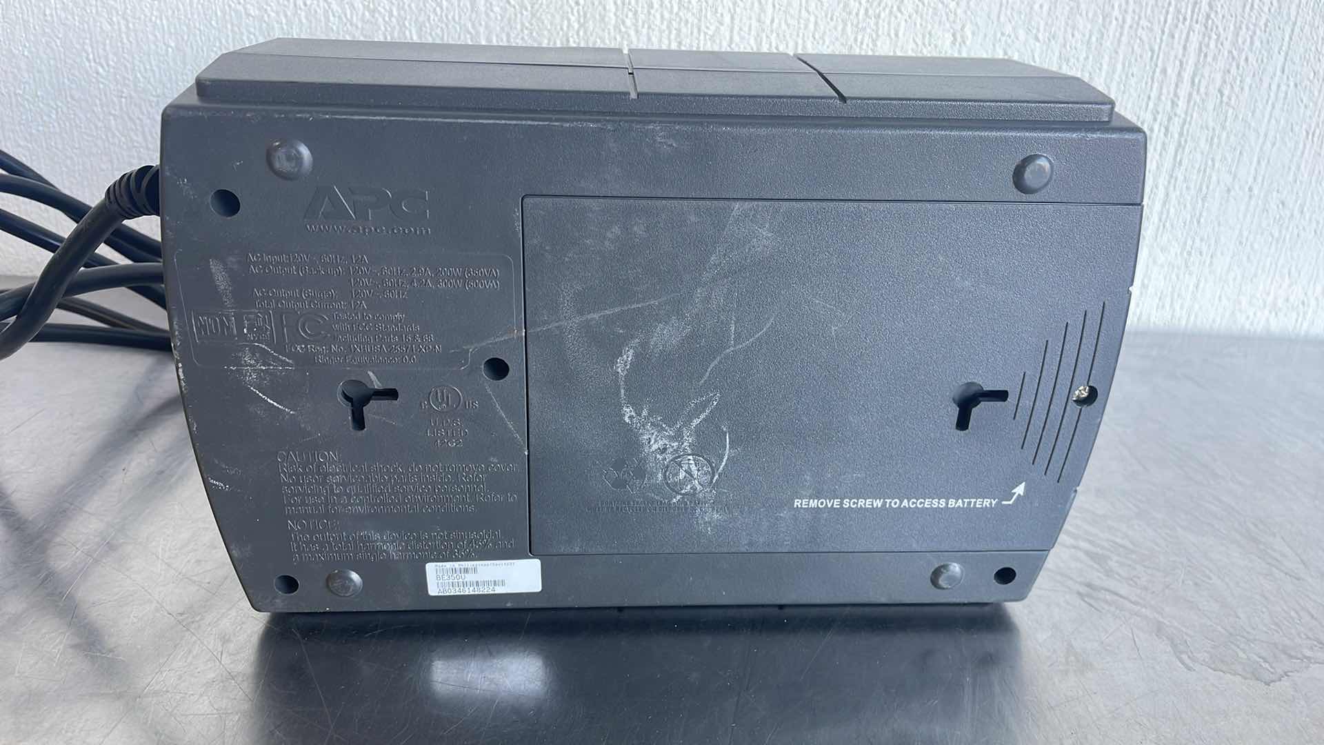 Photo 1 of APC BATTERY BACKUP 350VA 200WATTS