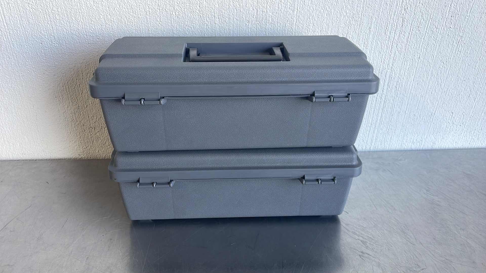 Photo 1 of 14” BRUTE CABINET PLASTIC TOOL CABINET BOX (2)