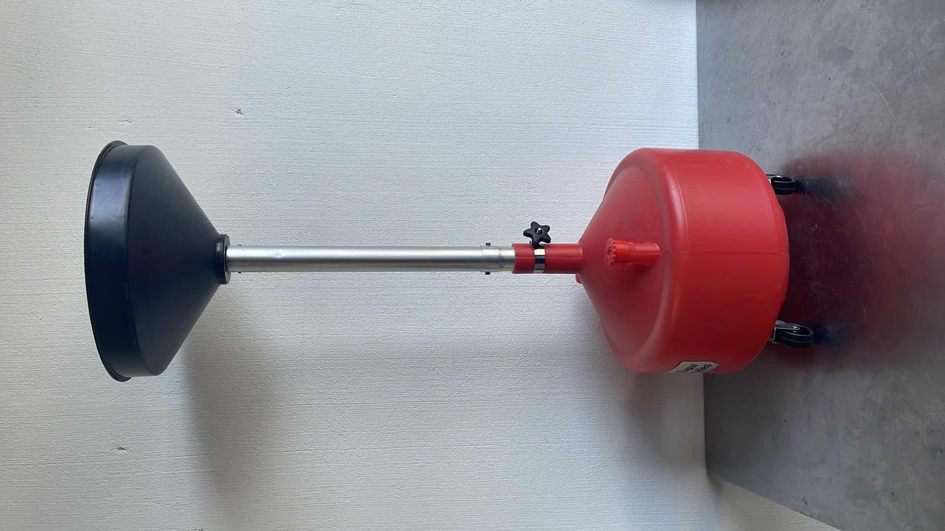 Photo 1 of JOHNDOW INDUSTRIES POLY PORTABLE ECONOMY OIL LIFT DRAIN ADJUSTABLE HEIGHT 48” - 67” W/WHEELS FOR EASY MANEUVERABILITY.