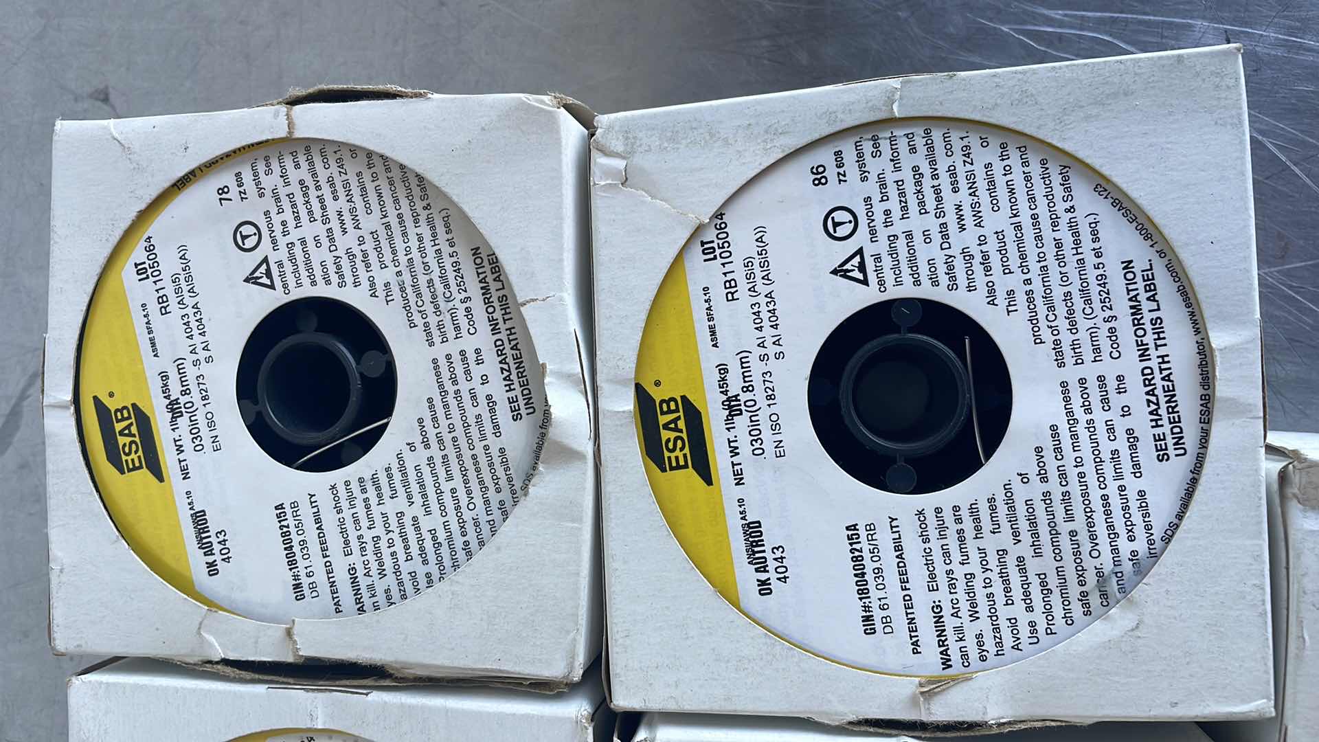 Photo 1 of ESAB 180408215A ALUMINUM WELDING WIRE 0.8MM 5 LBS