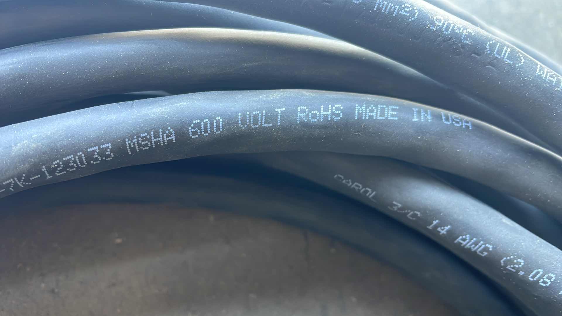 Photo 1 of CAROL 3/C 14G WATER RESISTANT 600V EXTENSION CORD 50’