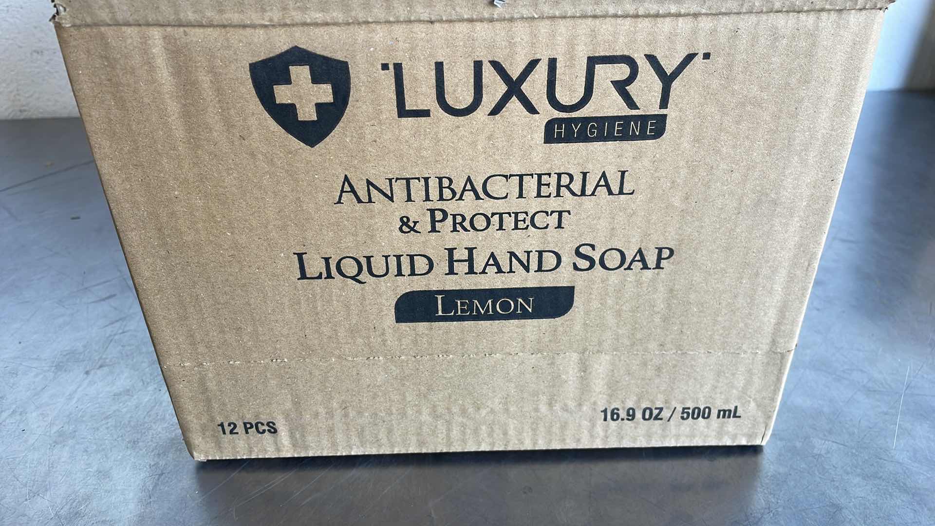 Photo 1 of LUXURY ANTIBACTERIAL LIQUID HAND SOAP LEMON 12-16.9FL OZ