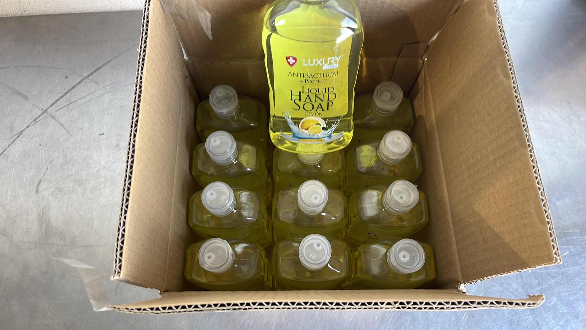 Photo 1 of LUXURY ANTIBACTERIAL LIQUID HAND SOAP LEMON 12-16.9FL OZ