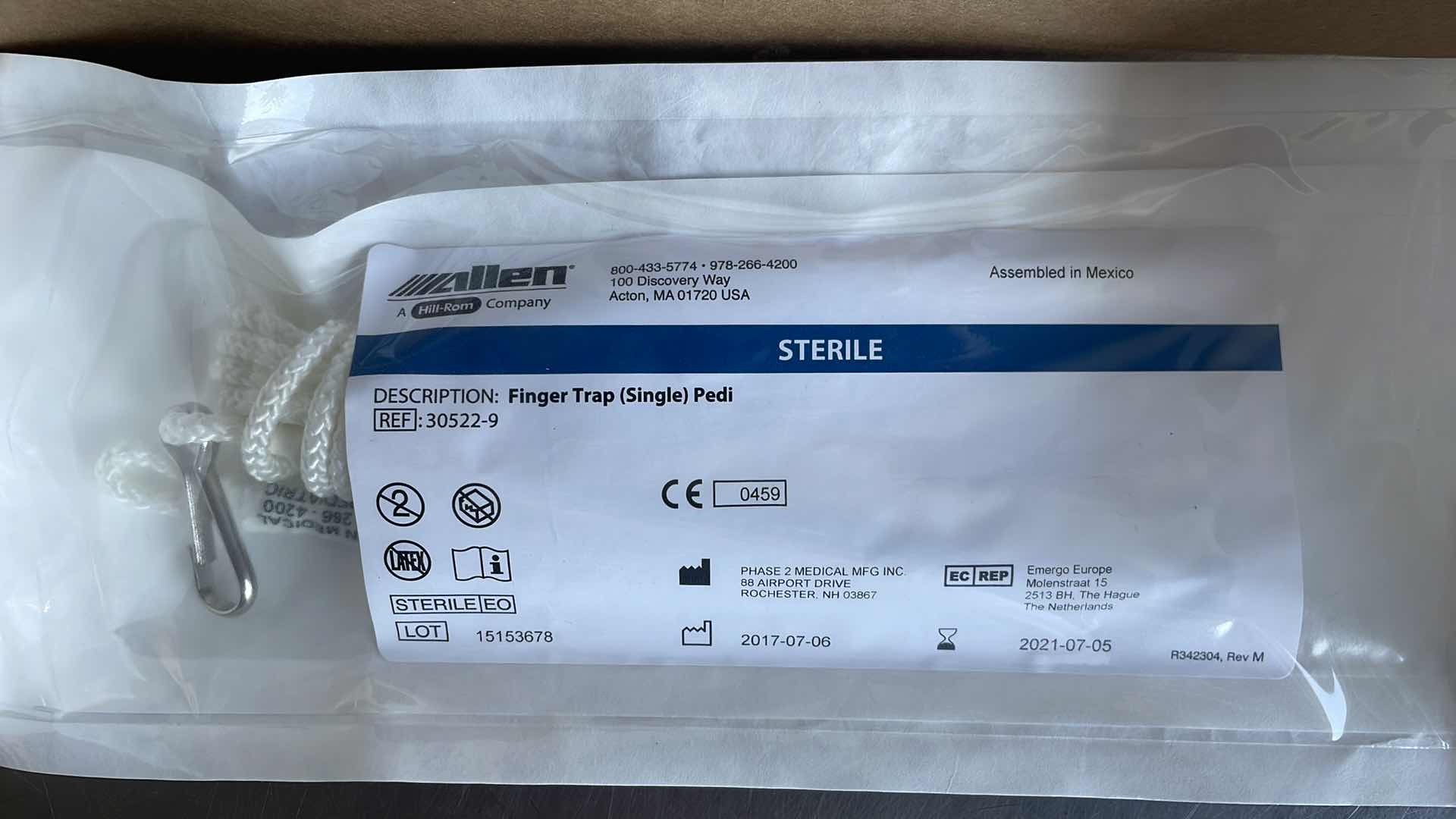 Photo 1 of PHASE 2 MEDICAL 30522-9 FINGER TRAP (SINGLE) PEDI (8)