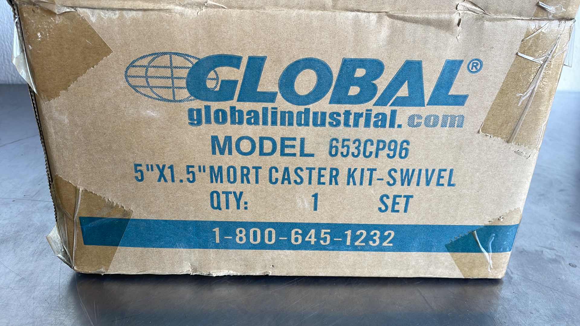 Photo 2 of MORT CASTER KIT GLOBAL MODEL 653CP96 5" X 1.5" - SWIVEL 1 SET