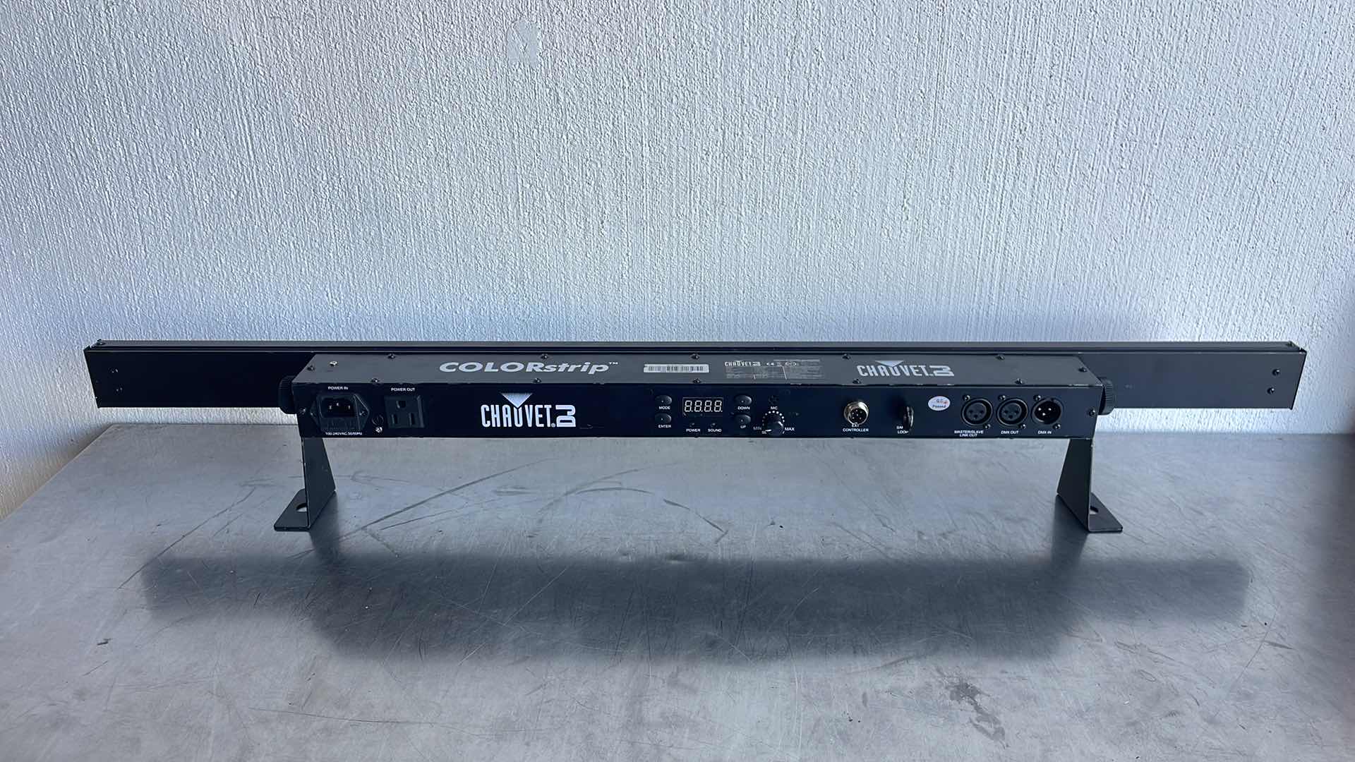 Photo 1 of CHAUVET DJ COLORSTRIP LED LINEAR WASH LIGHT W/BUILT-IN AUTOMATED AND SOUND ACTIVE PROGRAMS , BLACK 38"L X 6"W X 2.5"H