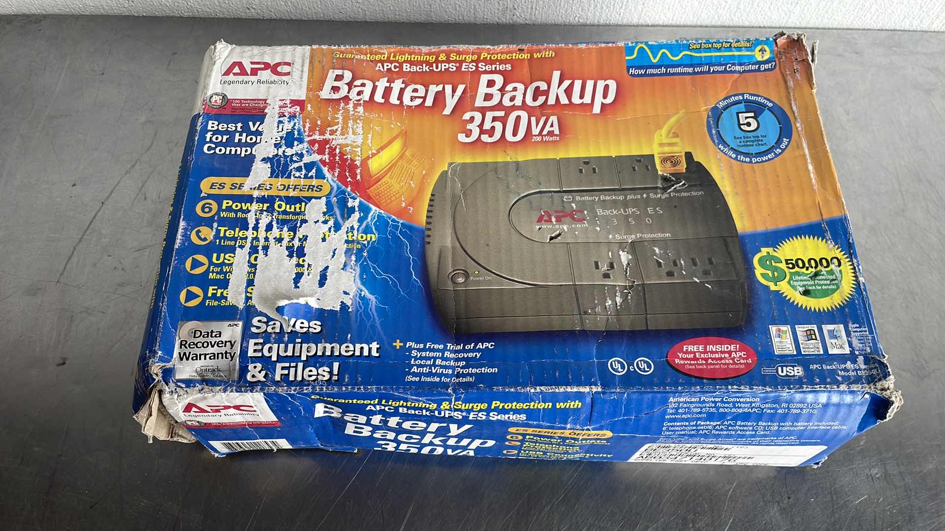 Photo 1 of APC BATTERY BACKUP 350VA 200WATTS