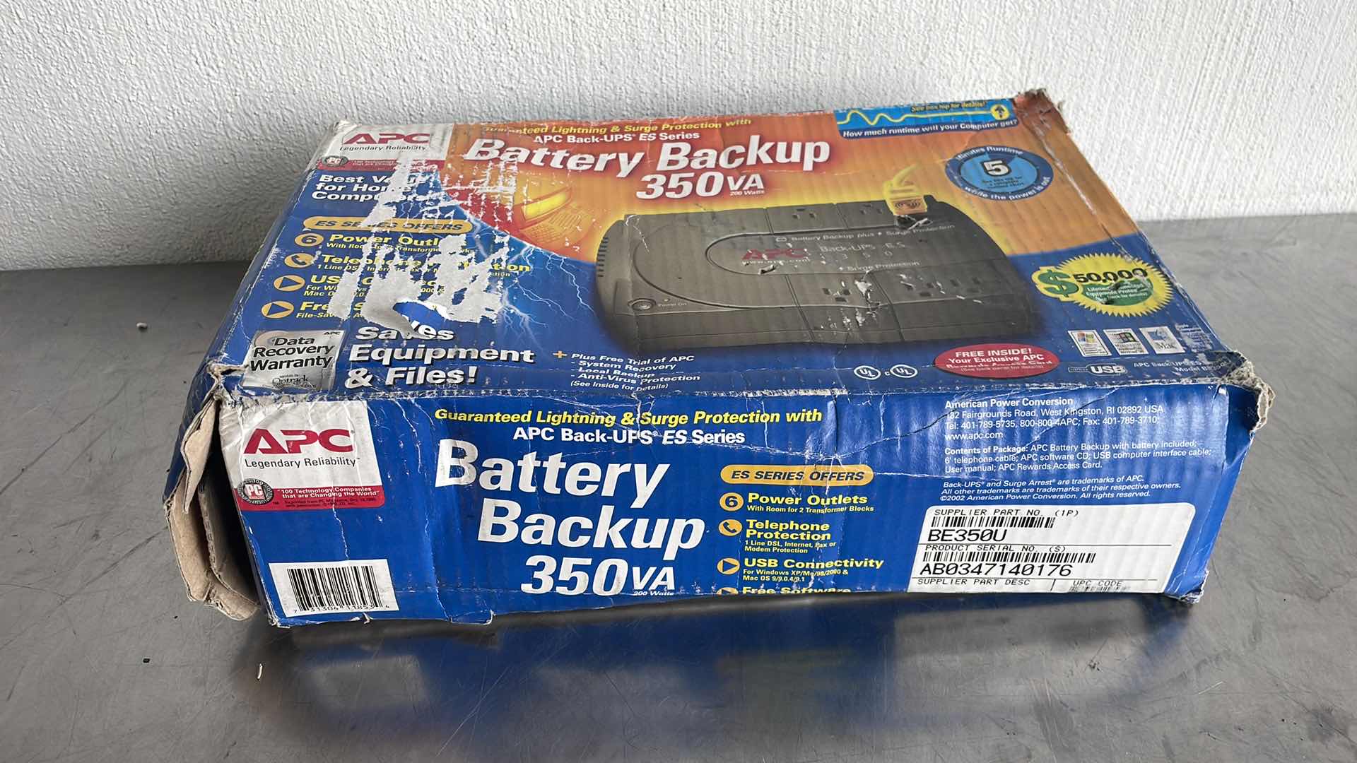 Photo 1 of APC BATTERY BACKUP 350VA 200WATTS