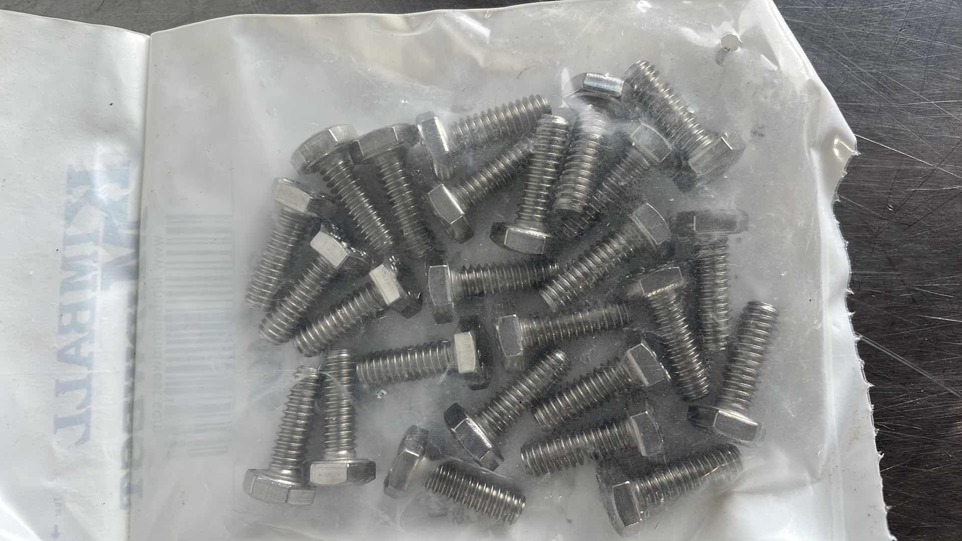 View 2 of 1/4-20 X 3/4" HEX HD C/S 304 STAINLESS TFL (200)
