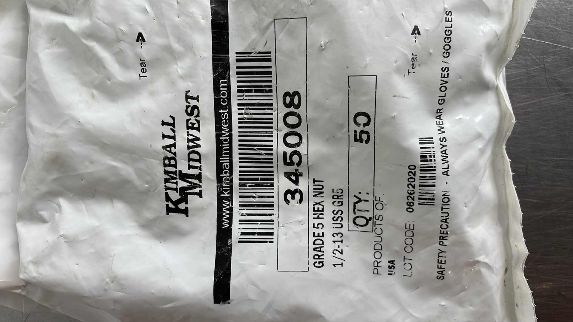 Photo 1 of 1/2-13 GRADE 5 HEX NUTS (100)