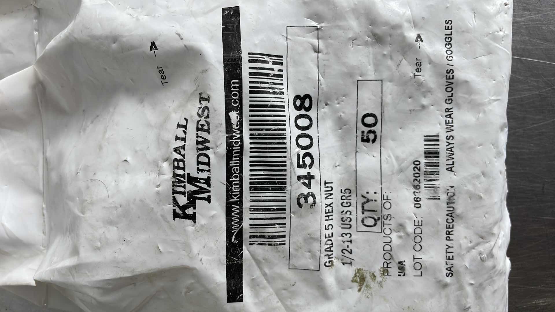 Photo 1 of 1/2-13 GRADE 5 HEX NUTS (100)