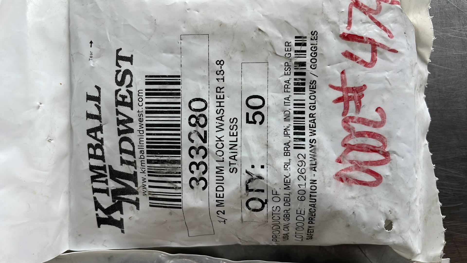 Photo 1 of 1/2” LOCK WASHERS STAINLESS STEEL 18-8 (100)