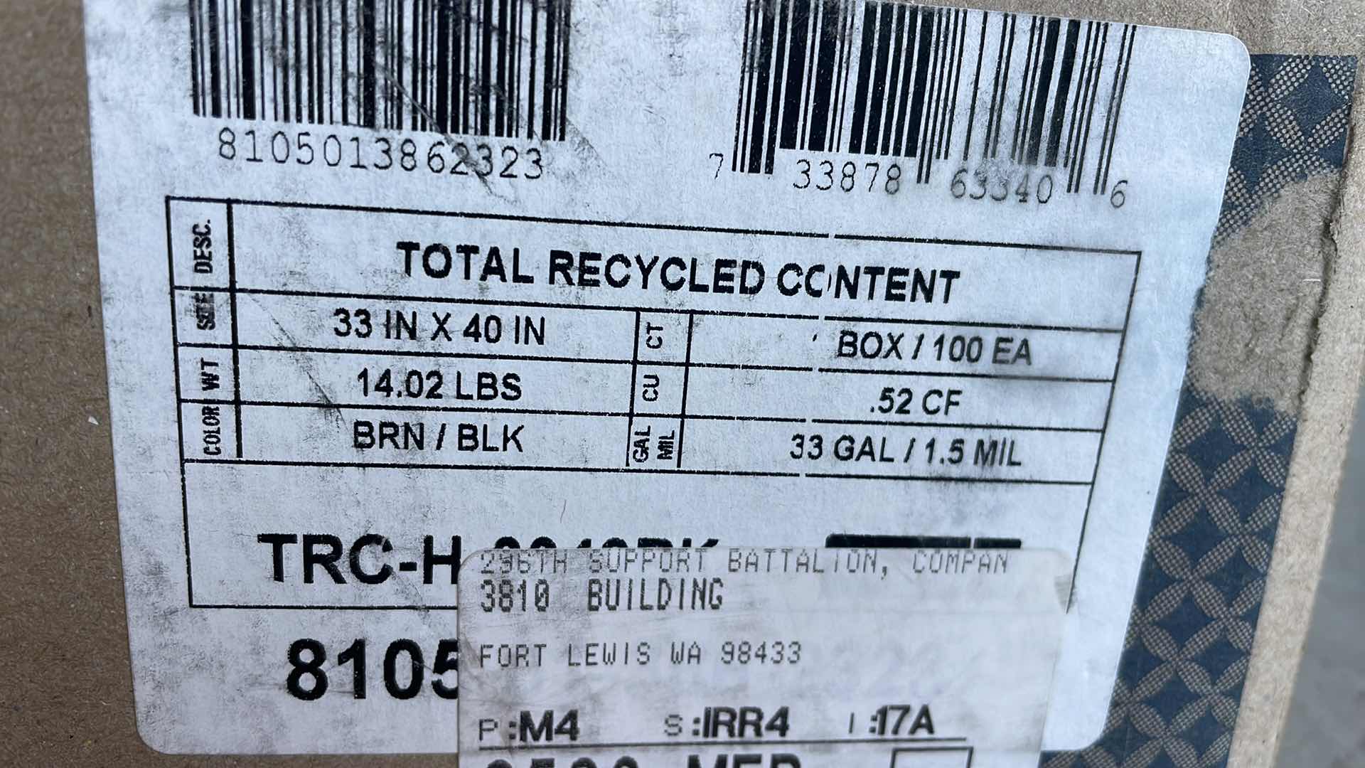 Photo 1 of ENVISION PROPERFORMANCE TRASH BAGS 33GAL BLACK 1.5MIL (100)