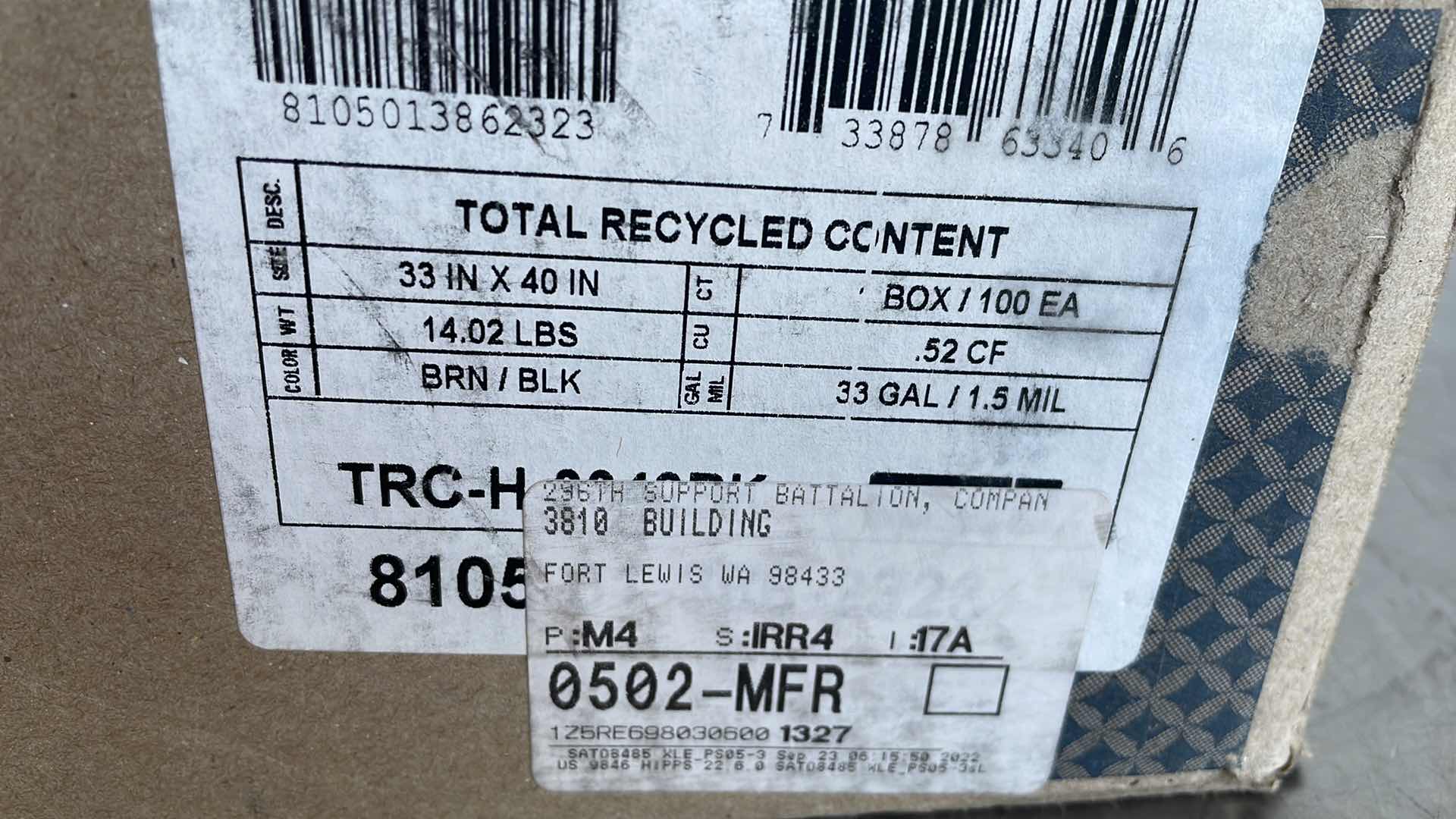 Photo 1 of ENVISION PROPERFORMANCE TRASH BAGS 33GAL BLACK 1.5MIL (100)