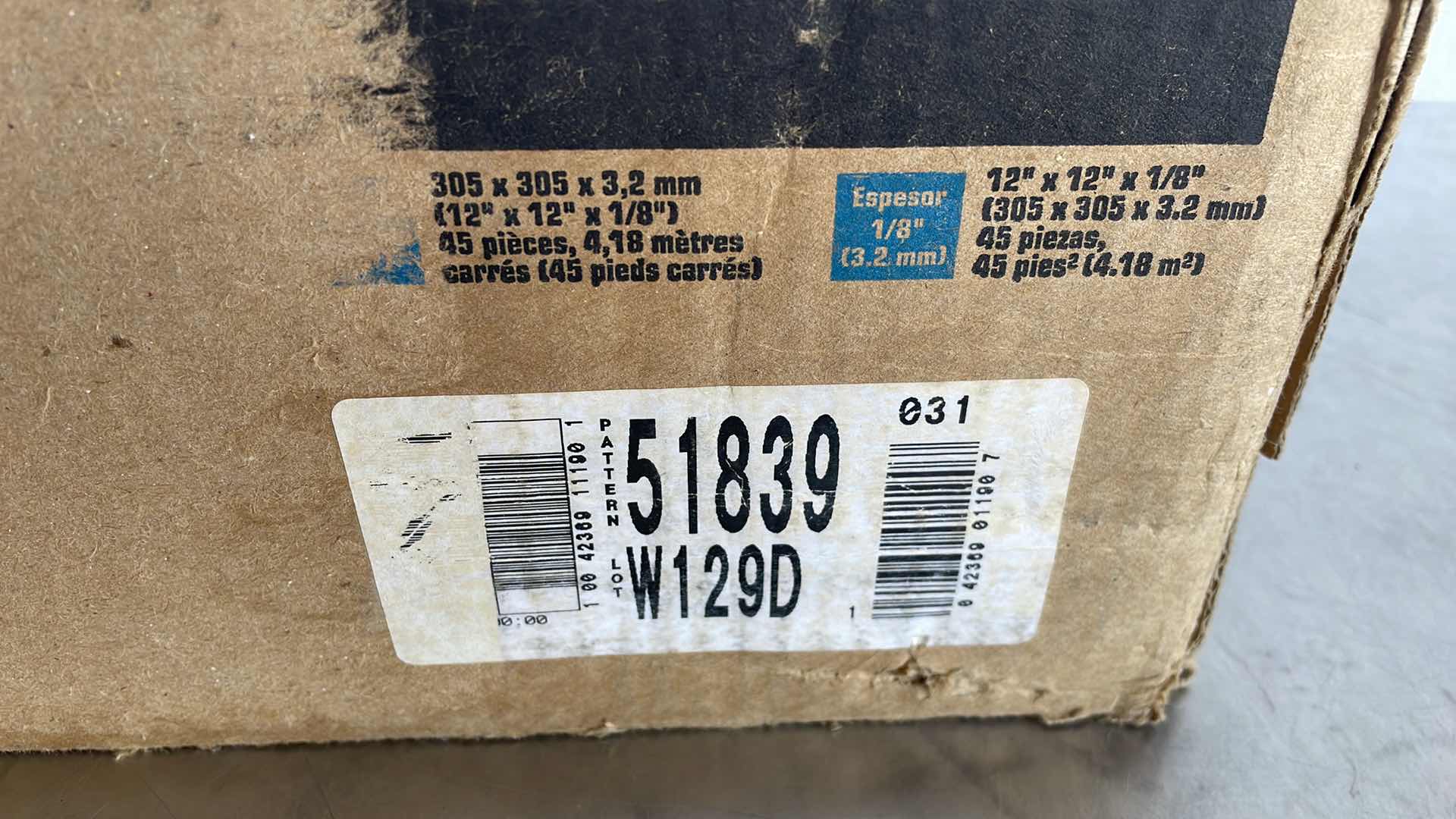 Photo 1 of ARMSTRONG VINYL FORTESS WHITE  TILES 12” x 12” x 1/8”  45 PCS